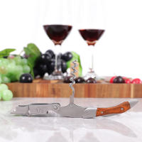 Abreventanas Profesional De Sommelier Con Cortador De Sellado De Botella Para Amantes Del Vino Acero Inoxidable Regalo Único - details 8