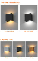 Lámpara De Pared LED Moderna 6W Iluminación Minimalista Para Sala De Estar Dormitorio Pasillo Decoración De Iluminación Aluminio Luminaire - details 6
