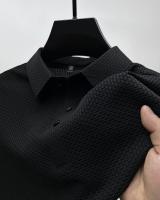 Camisa Polo Para Hombre Verano Manga Corta Seda Helada Fresca Y Transpirable Antisudoración Estilo Casual Negocios - details 9