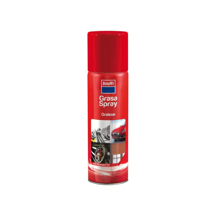 Krafft Grasa Spray 500 Ml Aceite Mineral Larga Duración Adhesión Presión Spray Fácil Secado - 1