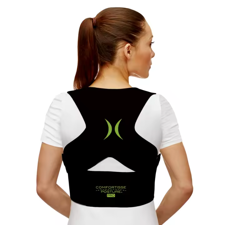 COMFORTISSE Corrector de Postura Espalda Posture Pro Sport, Unisex, Fabricado con fibras de Cáñamo, Alivia Dolor cuello y espalda, Tiras ajustables, Hombros rectos, Industex - 1