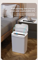 Bandeja De Basura Inteligente Para Baño Y Cocina Con Sensor Automático Recipiente Ecológico De Plástico Resistente Al Agua Para Cocina Y Toilette - details 9