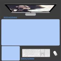 Alfombrilla De Ratón Negra Grande De Goma Natural Sencilla Para Escritorio De Oficina Y Gaming Compatible Con Teclado Y Laptop - details 6