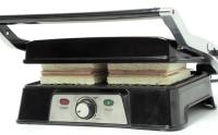Parrilla eléctrica de contacto 3 en 1, Grill, Pannini y Plancha de asar, Regulador de Temperatura, Apertura 180º, Superficie 28,7 x 17 cm, Acero/negro, Easy Grill Doss, de XSQUO Useful Tech - details 3