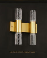Lámparas De Pared Modernas De Cristal De Burbuja LED Para Baño Dormitorio Sala De Estar Iluminación Interior Decorativa Dorado/Plateado - details 8