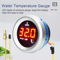 Gauge De Temperatura De Agua 52mm Para Coche Muestra Digital Con Sensor De Temperatura Y Alarma Pantalla LED 9-36V - details 0