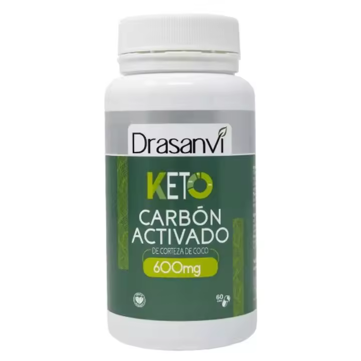 Carbón activado 600 mg 60 Caps de la marca Drasanvi - 1