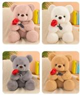 Muñeco De Peluche De Oso Para Día De San Valentín Regalo Para Niñas Juguetes De Animales Suaves Rellenos De Algodón PP Edad Recomendada 3-18+ - details 1