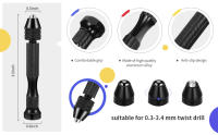 Mini Pin Vise Micro Herramienta Rotativa Para Bricolaje Joyería Madera Plástico Cerámica Bit Twist PCB Herramienta De Grabado - details 0