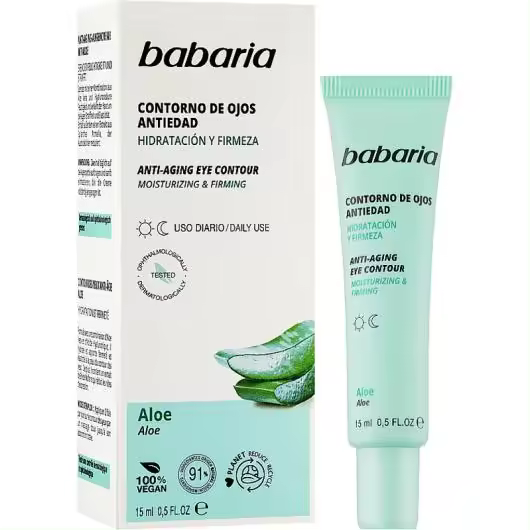 Contorno de Ojos Antiedad Aloe Vera Babaria - 1