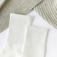 6 Pares De Calcetines Estilo Japonés Moda Casual Para Mujer Harajuku Con Volantes Y Colores Sólidos Calcetines De Algodón Tubo Medio - details 33