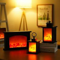- Chimenea artificial con luz led para decoración hogar casa interior navidad - details 1