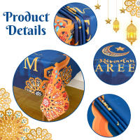 Mantel De Poliéster Para Eid Mubarak Y Ramadán Resistente Al Agua Y a La Grasa Estilo Moderno Decoración Para Restaurante Y Hogar Arte Islámico Rectangular - details 7