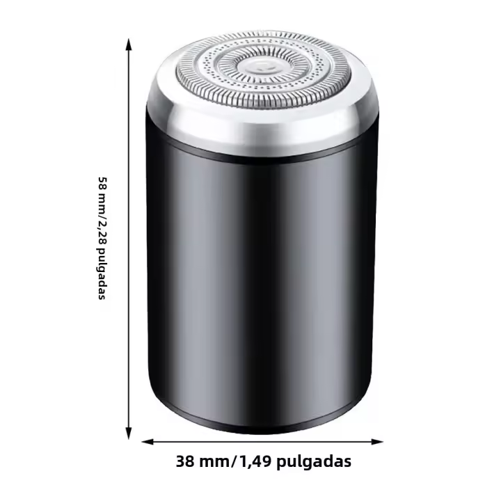 Afeitadora Eléctrica Pequeña Impermeable Recargable USB Para Barba Y Pelo Facial Uso Seco Y Húmedo Afeitadora De Mustachos - 1