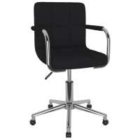 vidaXL Silla de comedor giratoria tela en color Gris oscuro/Negro/Taupé y más | cómodas modernas ergonómicas para comedor cocina salón hogar - details 1