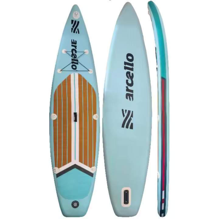 Marcello Sports Yacht - Kit Tabla Paddle Surf 320 x 80 x 15 cm, con remo ajustable, hinchador, mochila y kit de reparación - 1