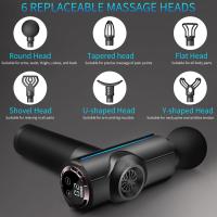 Pistola de masaje, pistola de masaje de espalda de tejido profundo, para relajación muscular y alivio del dolor después del ejercicio, masajeador de impacto con 6 cabezas de masaje, pistola de masaje muscular eléctrica, pistola fascial con paquete portáti - details 4