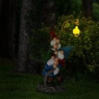 Estatua De Enano Para Jardín Decoración De Pared De Hada Sin Caras Muñeco De Resina Colección Adorno De Jardín Al Aire Libre - details 2