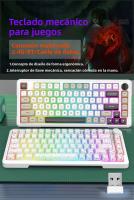 Teclado Mecánico De Juegos E-YOOSO Z82 RGB Con Bluetooth Y Cable 2.4G 3 Modos Para PC Portátil Computadora 82 Teclas - details 0