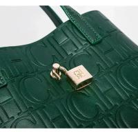 Bolso Bandolera Para Mujer CH Embossed Con Diseño De Impresión De Letras Gran Capacidad Elegante Temperamento Bolso De Mano Casual - details 24