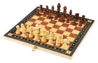 rparty Ajedrez de Madera 3 en 1 Plegable, Magnético,Tablero de Ajedrez 30X30 cm para horas de divercion - details 0