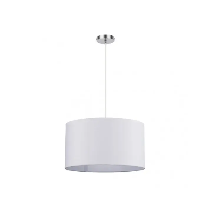 Fabrilamp - Colgante Chanza 2xe27 Cromo/blanco Regx40x40 Cm - 1