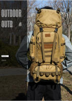 Bolsa De Viaje Táctica Para Hombres Bolsa De Escalada Y Senderismo Grande Deportes Al Aire Libre Bolsa Molle 90L Bolsa Rucksack - details 1