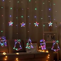 Guirnalda LED De Navidad Cadena De Luces Faeirys Cortina Para Decoración De Hogar Año Nuevo Fiesta Boda Holiday - details 5