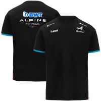 Camiseta De Piloto De Carreras Alpine F1 Team Estilo 2024 Secado Rápido Para Verano Deporte Al Aire Libre Moda Unisex Negro - details 3