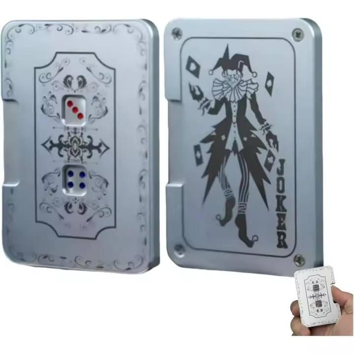 Dado mecánico creativo, juguete para juegos antiestrés, dado de aleación de aluminio, naipes portátiles para fomentar el espíritu de equipo (A-1 unidad) - 1