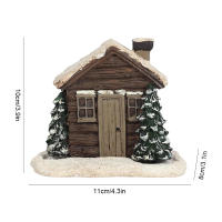 Adorno De Navidad Rústica Casa De Humo Con Conos De Incienso Burner De Resina Regalo De Fiestas Decoración De Navidad - details 7