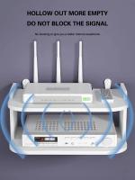 Estante Flotante Inalámbrico Con Enchufe Y Router Para Cableado Oculto Soporte De Pared Para TV Y Estuche De Alta Velocidad Organizador De Almacenamiento - details 3