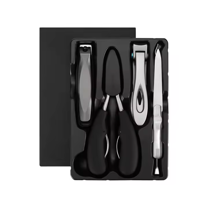 Juego De 5 Tijeras Para Uñas Grandes 5 Piezas Tijeras De Uñas Para Dedos Y Tobillos Para Hombres Y Mujeres Diseño Pesado Y Duradero De Acero Inoxidable - 1