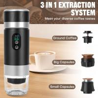 Cafetera Portátil, Cafetera Espresso Eléctrica Portátil 3 en 1 Recargable con Pantalla Digital de Temperatura para Cápsulas Pequeñas o Grandes y Café Molido, Ideal para Oficina, Viajes y Camping. - details 3