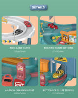 Juguete Interactivo De Dinosaurio Para Niños Coche De Ferrocarril Eléctrico Con Parking Y Aventura Juego De Construcción Mecánico Para Cerebro - details 28