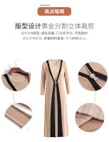 Vestido Plisado Estilo Miyake Para Mujer Nueva 2025 Color Sólido Falso Dos Piezas Cuello Redondo Manga Larga Talla Grande Suelta Falda Plisada - details 2