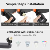 Lámpara De Techo LED GU10 Ajustable En Tres Direcciones 220V Modera Chandelier Interior Luz De Hogar Spotlights Contemporáneas Para Cocina Comedor Dormitorio Estudio Baño - details 3