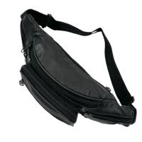 Genuine leather waist bag Black - details 1