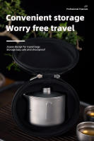 Tiartisan Hervidor De Agua De Titanio Ultraligero Portátil 180ml Con Capa Doble Y Tapa Para Camping Al Aire Libre Y Viajes - details 7