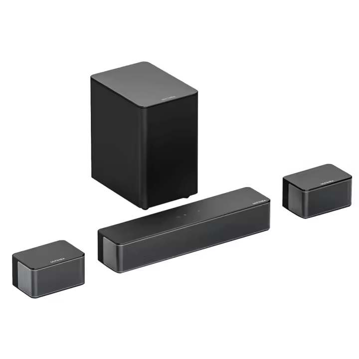Barra de Sonido ULTIMEA Poseidon D50 Canal 5.1 con Subwoofer y Altavoces Traseros Surround, Máx 320W, Nivel de Sonido Surround Ajustable, 3 Modos de EQ, Sonido Surround Inmersivo, conexión por cable e inalámbrica - 1