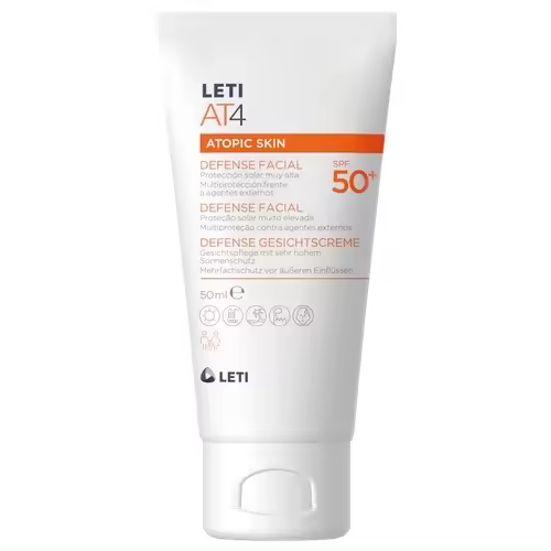 LETI AT4 Atopic Skin Defense Facial Piel Atópica Protección Muy Alta SPF50+ 50 ml - 1