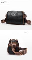 Bolso Bandolera De Cuero Genuino De Alta Calidad Para Mujer Estilo Designer Marca Kangaroo Lujo Suave Cremallera Y Bolsillos Internos - details 21