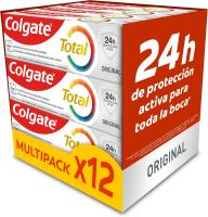 Colgate Total Original – Pack 12x75ml | Protección Antibacteriana 24H con Doble Zinc - Pasta de dientes para una protección duradera contra bacterias - details 0