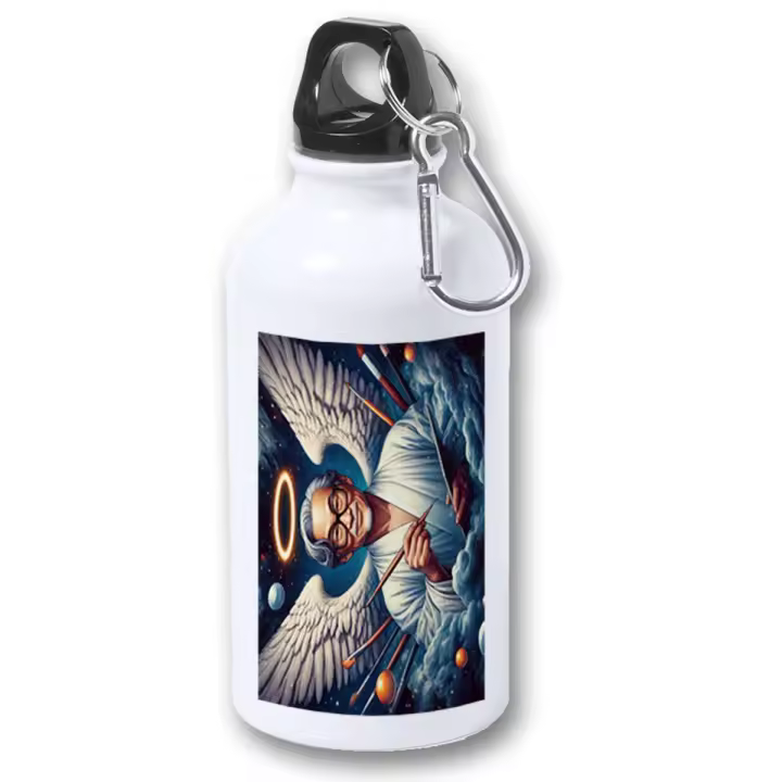 MERCHANDMANIA BIDON 400ML METALICO akira toriyama dios manga serie anime dragon bola para viaje y deporte - 1