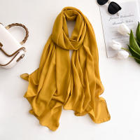 Pañuelo De Mujer IROJEFF De Seda Poliéster 2025 Hijab De Lino Premium Maxi Wrap Estilo Elegante Color Sólido Protección Solar - details 46