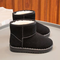 Botas De Nieve Para Niños Estilo Conciso De Peluche Sólido Color Unisex Botas Cortas Invierno Antideslizantes Tallas 23-36 - details 21