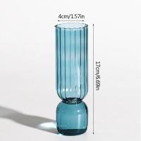 Vaso De Cristal Transparente Con Rayas Para Flores Y Planta Pot De Cultivo En Agua Decoración De Mesa Para Bodas Y Fiestas - details 13