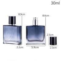 Botella De Perfume Reutilizable De Vidrio Colorido Y Gradiente 30/50/100ml Con Pumpe Contenedor De Cosméticos Portátil Para Refill - details 1