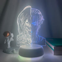 Lámpara De Noche LED Anime 3D Gamer De Dos Tonos Con Control Remoto Decorativa Para Habitación Y Hogar Figuras Con 7/16 Colores - details 6