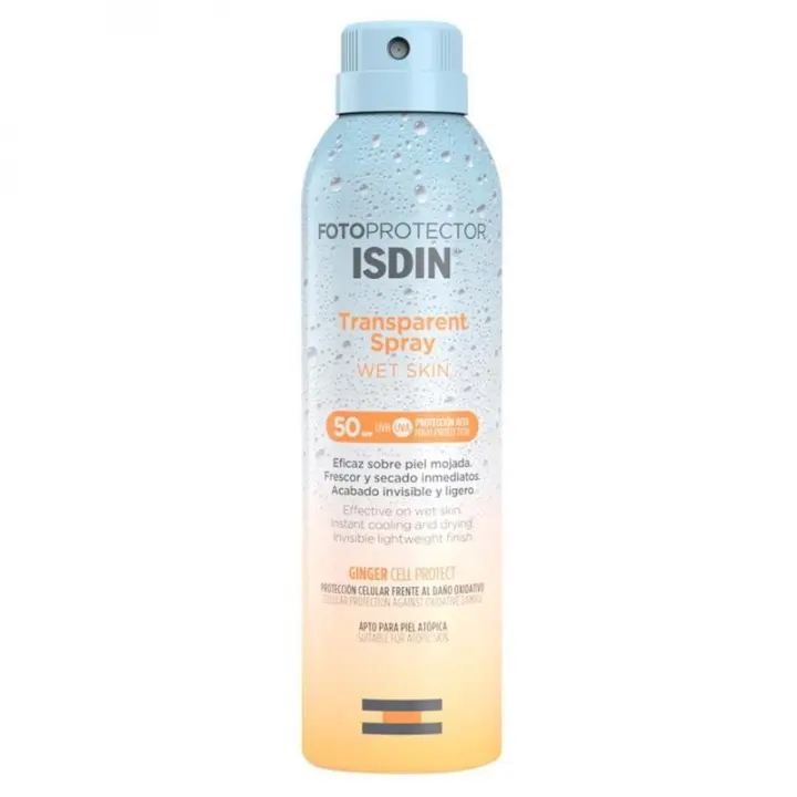 Isdin Fotop Wet Skin Transp Spray SPF50 250ml Protector Solar Aftersun - 1